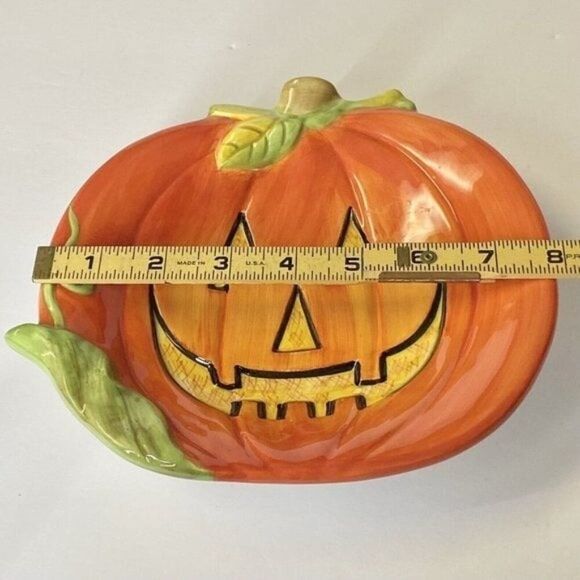 Certified International Susan Winget Jack O’Lantern Pumpkin Halloween Dish Bowl - Picture 10 of 11